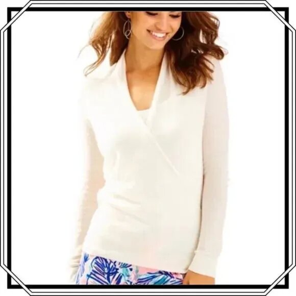 NWT Lilly Pulitzer Sydelle Wrap Sweater, Size Small - Picture 1 of 10